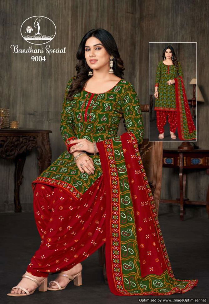 Bandhani Special Vol 9 By Miss World Cotton Printed Dress Material Wholesale Price In Surat
